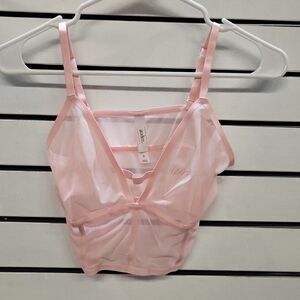 Sheer Pink Bralette, Auden, Size M